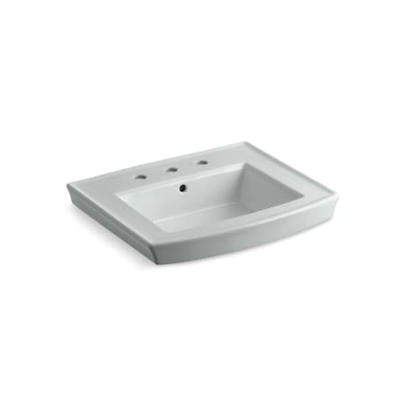 Kohler Archer Pedestal Bathroom Sink With 8" Widespread Faucet Holes 2358-8-95